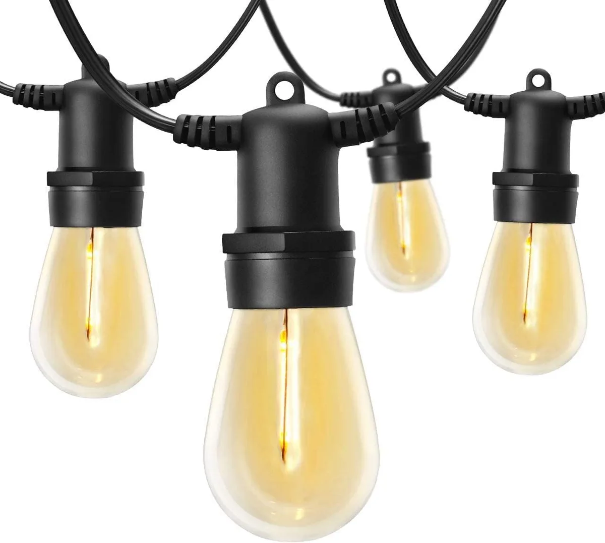 Outdoor String Lights With Bulbs - 5M 10 BULB LIGHT WARM