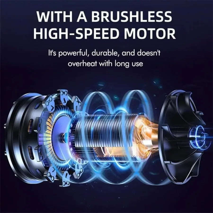 Air Pressure Power Blower Mini Cordless With Leaf Blower Cordless Compressed Air Duster 120mph for Car Wash - 1 Battery — photo 4
