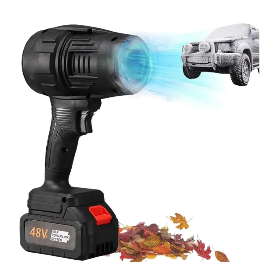 Air Pressure Power Blower Mini Cordless With Leaf Blower Cordless Compressed Air Duster 120mph for Car Wash - 1 Battery