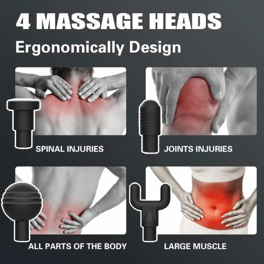 6 Levels Massage Gun - Red — photo 4