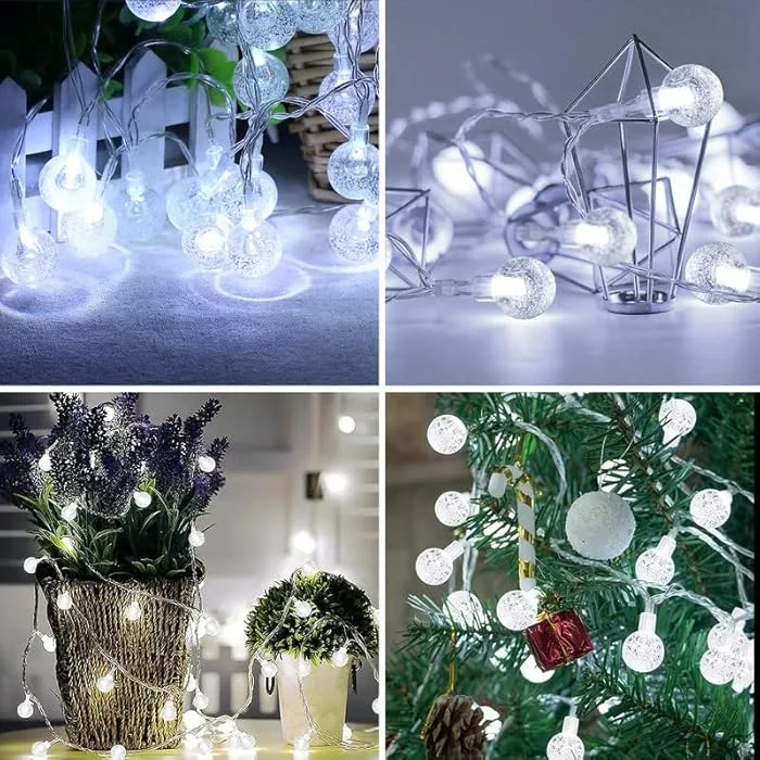 String Lights, 1 Pack Outdoor String Light 50 LED Waterproof Christmas - Warm light — photo 5