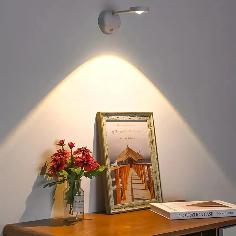 360 Recheargable Sensor LED Spotlight Adjustable - 4 Pcs — photo 6