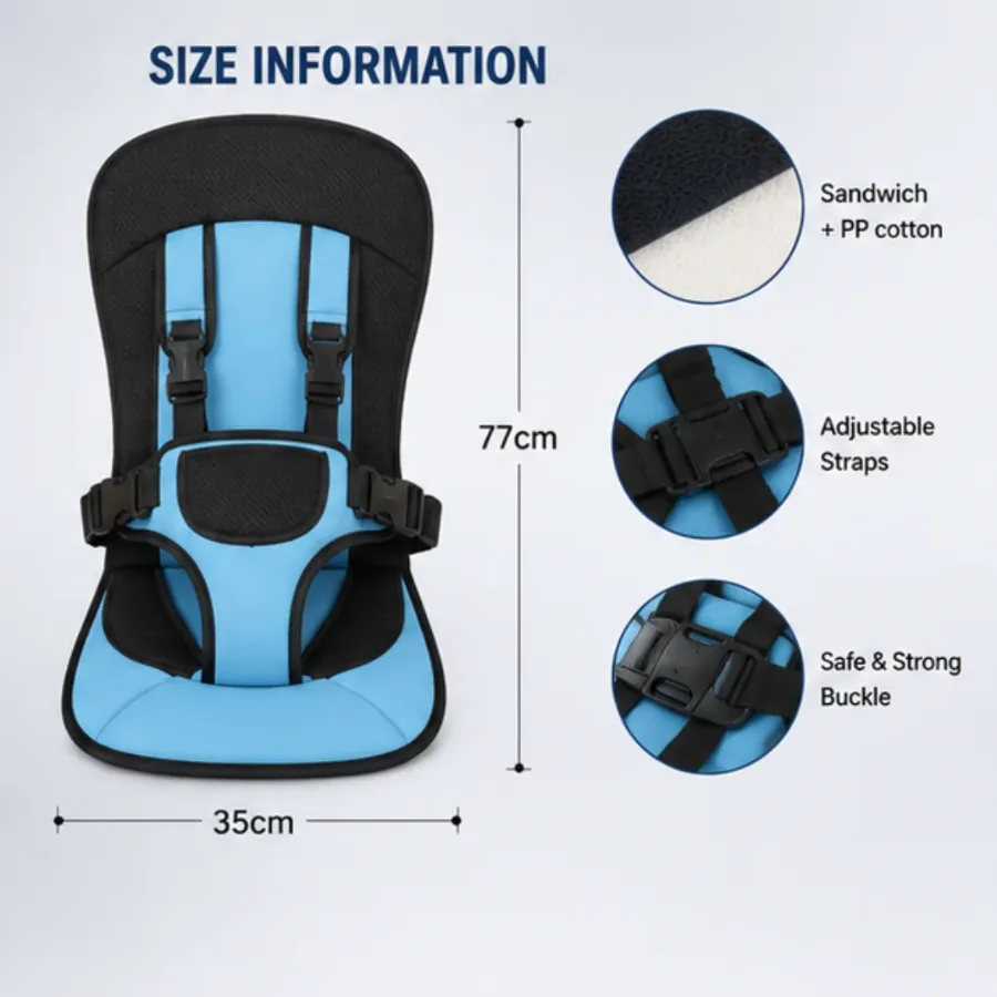 Baby Car Protection Cushion Seat Child - Red — photo 4