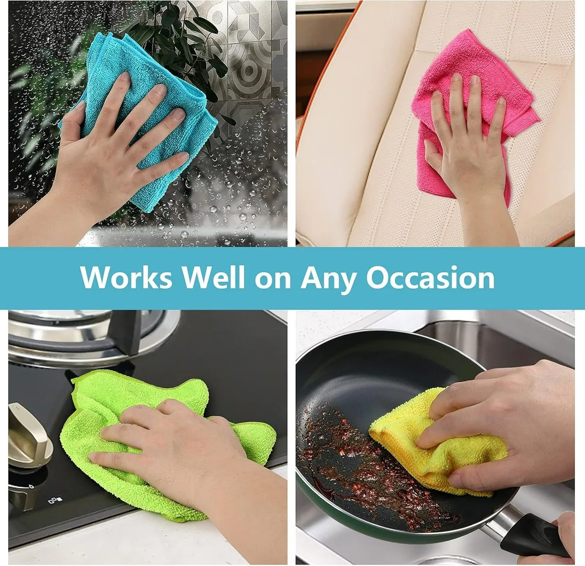 Microfiber Towels For Cleaning And Drying - Orange β photo 3