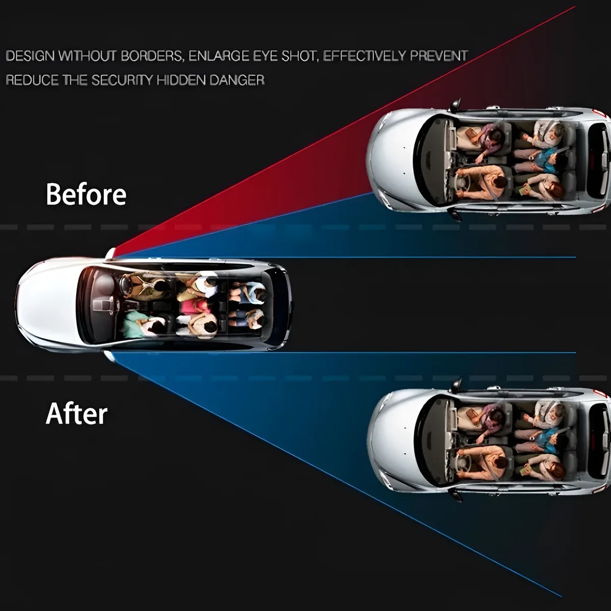 Blind Spot Driving Mirrors 5.8cm - White — photo 5