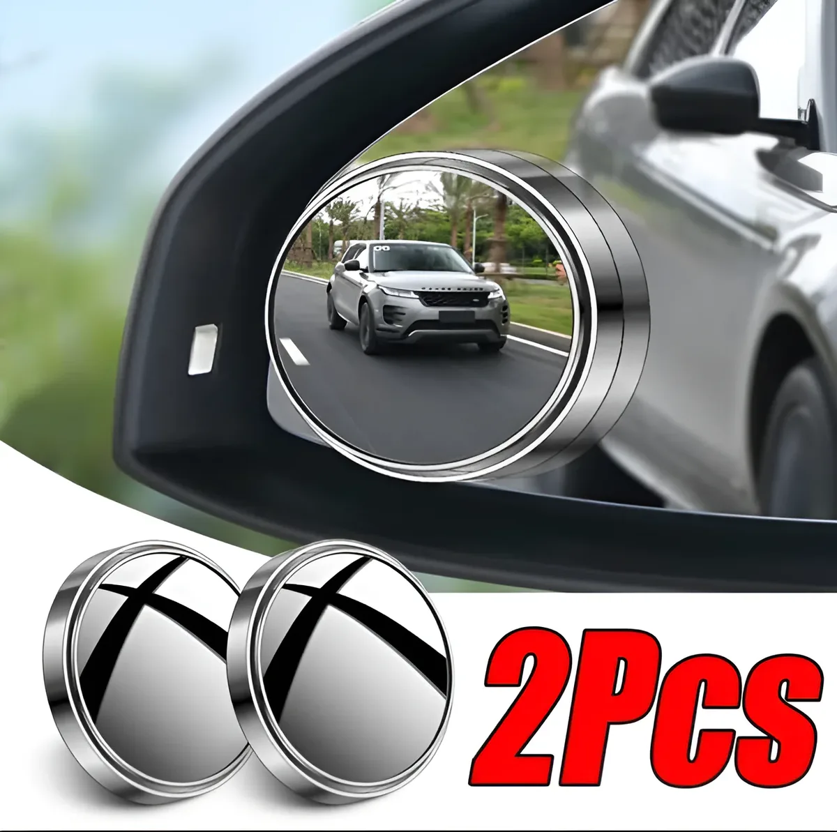Blind Spot Driving Mirrors 5.8cm - White