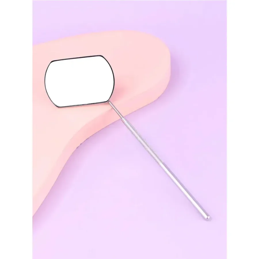 Stainless Steel Eyelash Mirrors - pink β photo 2