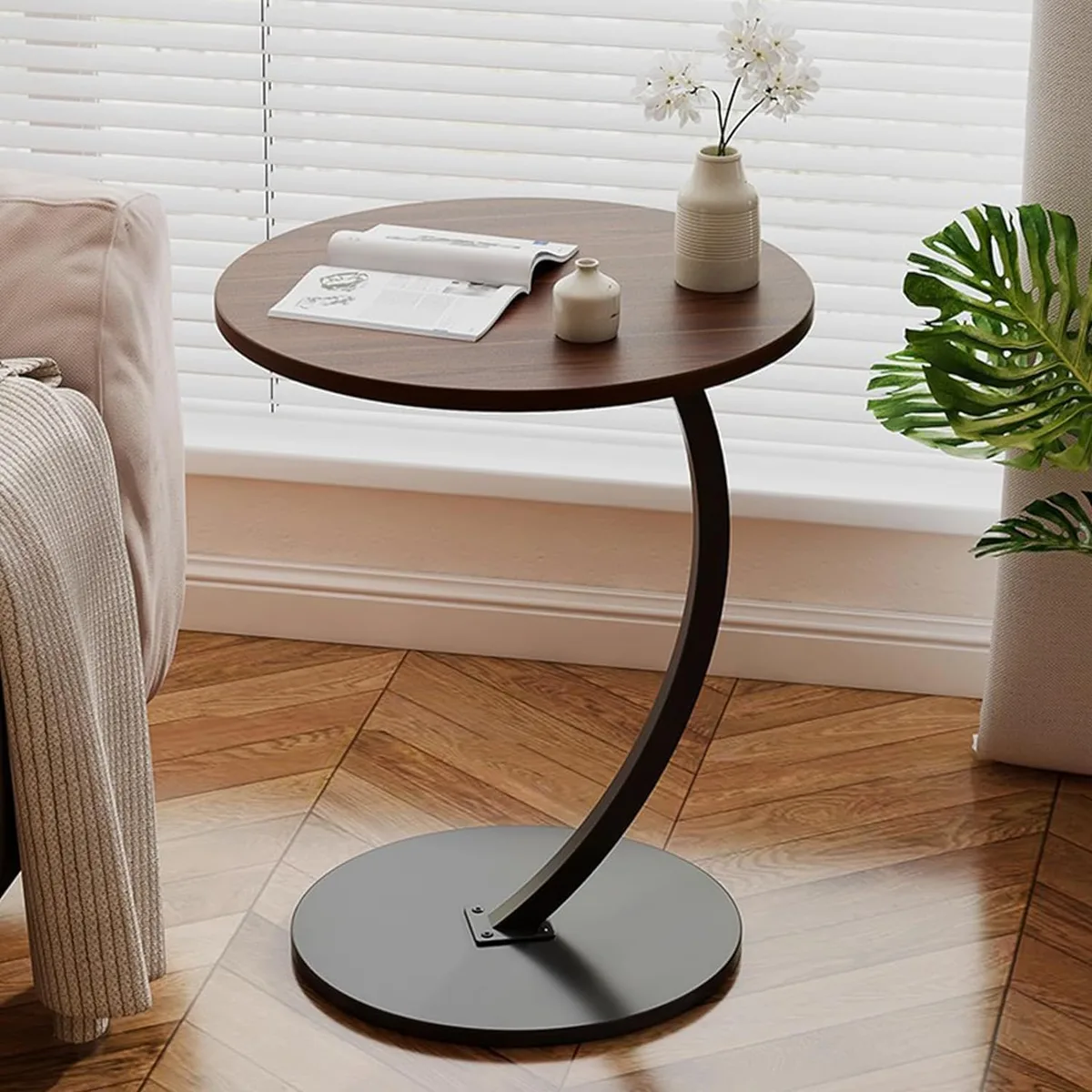 Round Side Table - White β photo 4