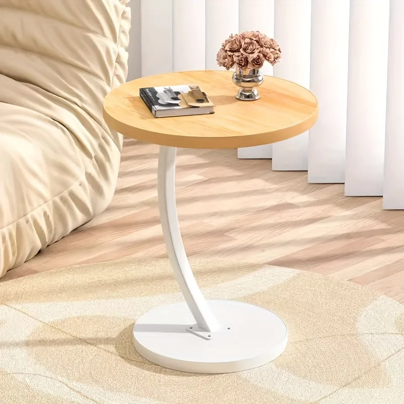 Round Side Table - Brown wood — photo 3