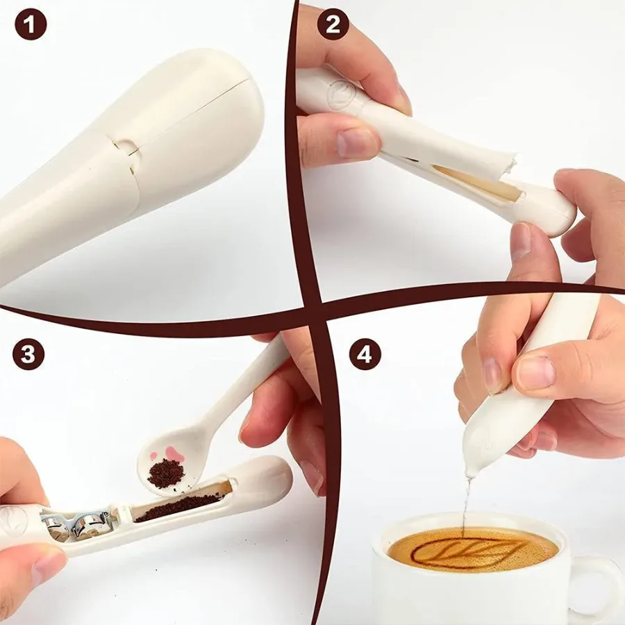 Spice Pen for Electrical Coffee Art for Latte - Green — photo 3