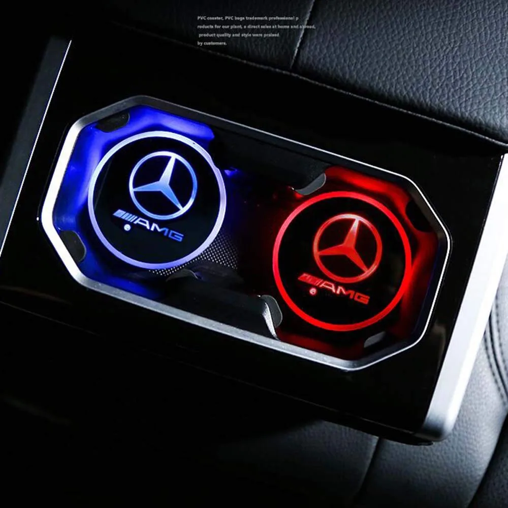 Car LED Light Cup Mat – 7 Color Atmosphere Pad - Toyota — photo 3