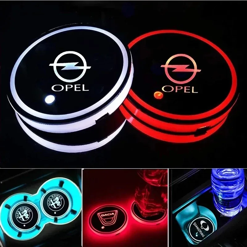 Car LED Light Cup Mat – 7 Color Atmosphere Pad - Subaru — photo 4