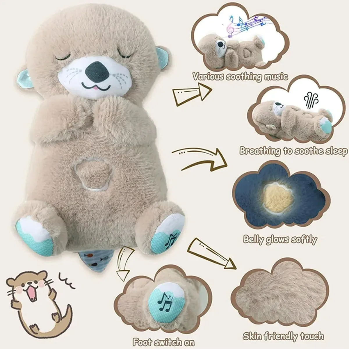 Cuddle Breathing Teddy Bear - Pink β photo 5