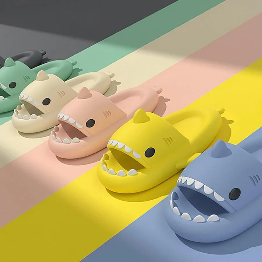 Unisex Shark Slippers, Suitable For Adults And Children - Yellow 42/43 β photo 2