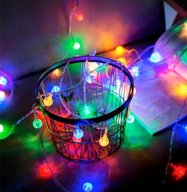 String Lights, 1 Pack Outdoor String Light 50 LED Waterproof Christmas - Colorful light