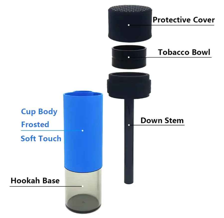 Portable Car Hookah Small Shisha - Pink β photo 3