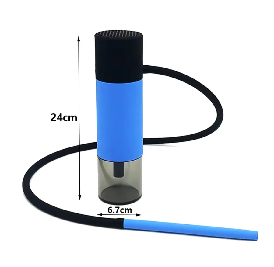 Portable Car Hookah Small Shisha - Blue — photo 5