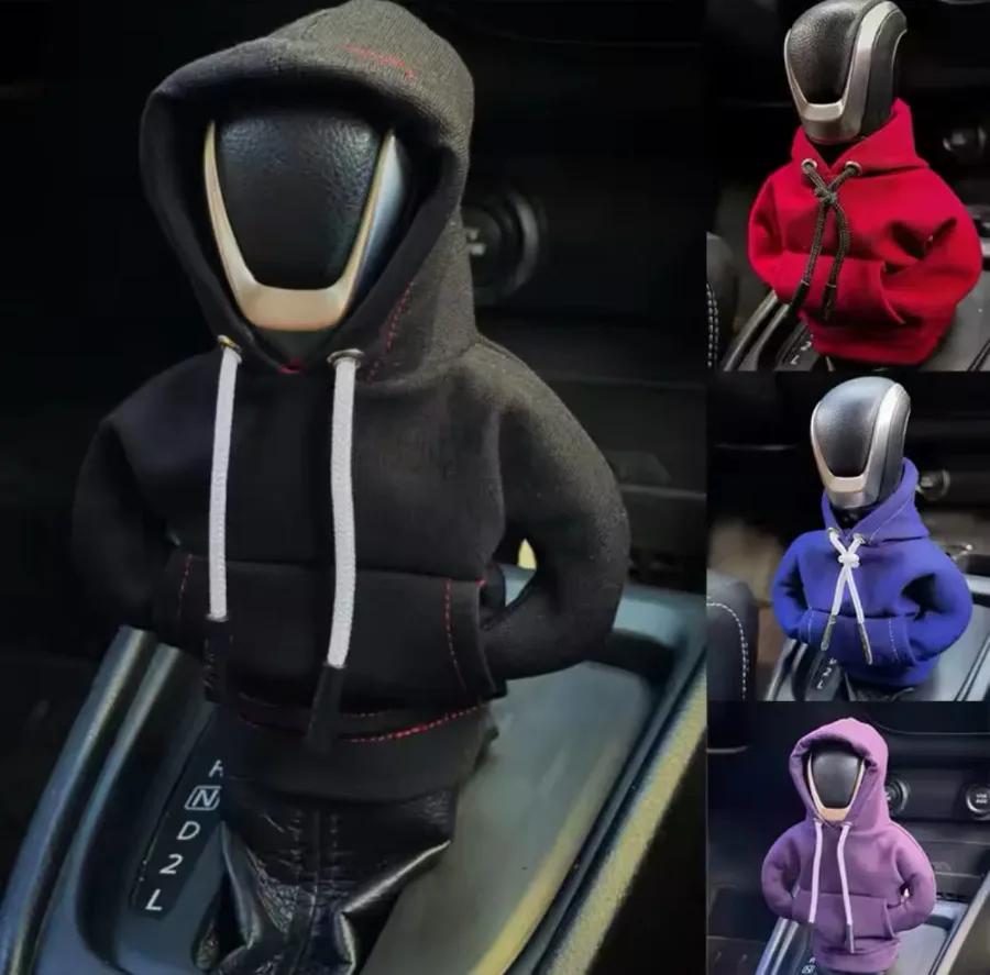 Mini Hoodie Car Gear Shift Cover Manual - Pink