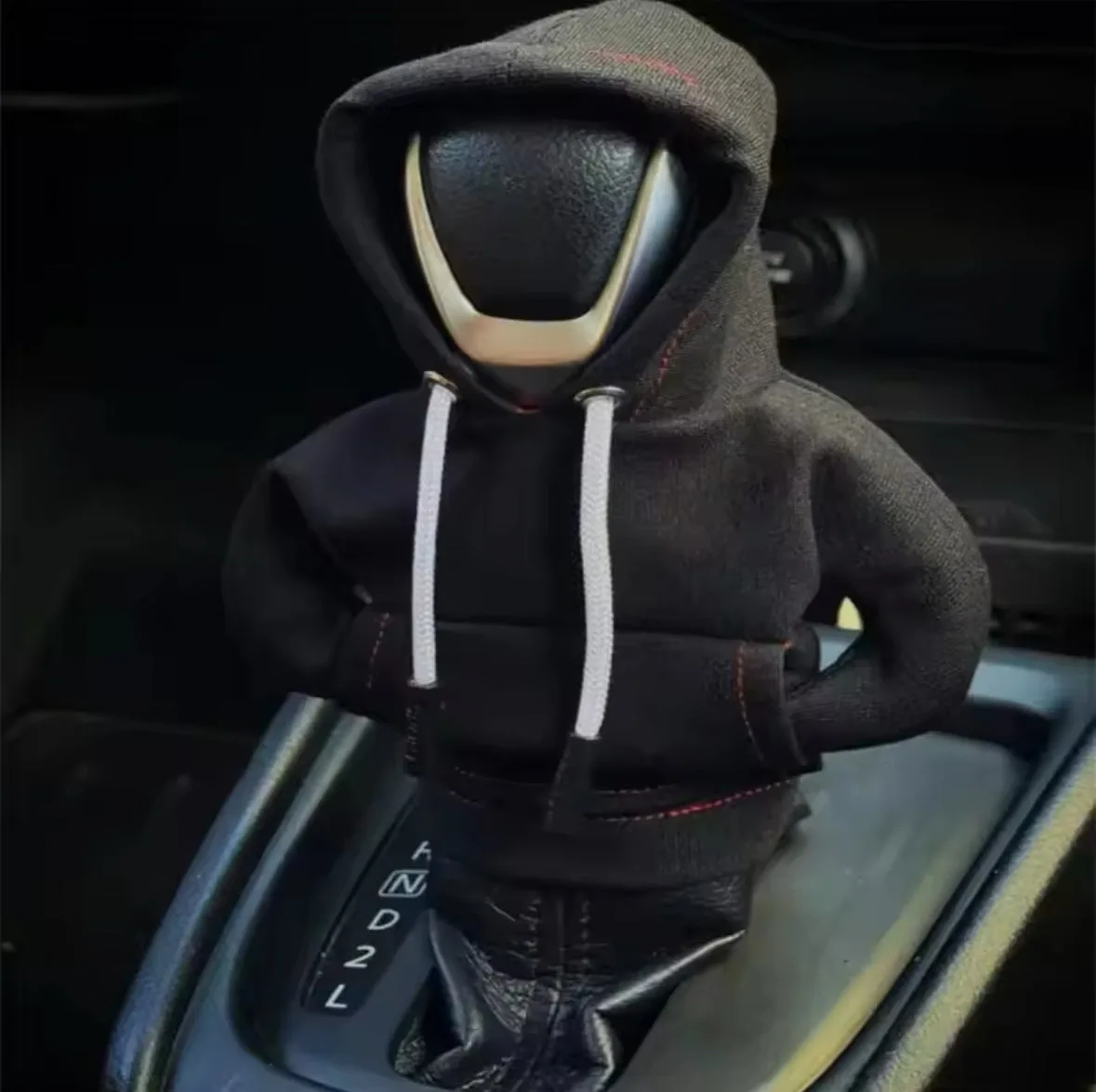 Mini Hoodie Car Gear Shift Cover Manual - Blue — photo 2