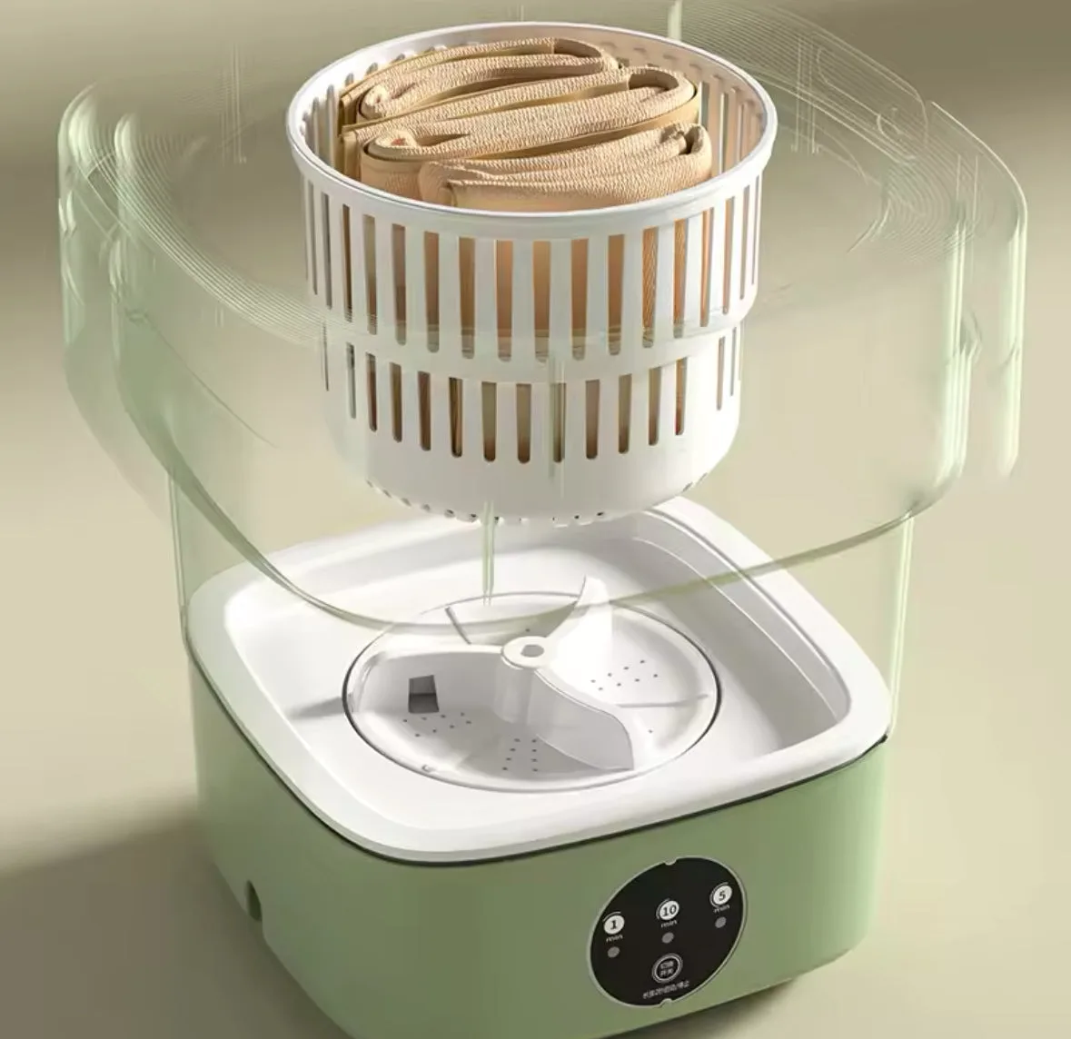 Folding Washing Machine - Green / 1 — photo 3