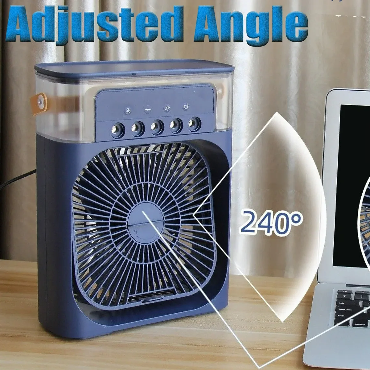 Portable Air Cooler Fan Air Conditioner And Humidifier - Green — photo 3