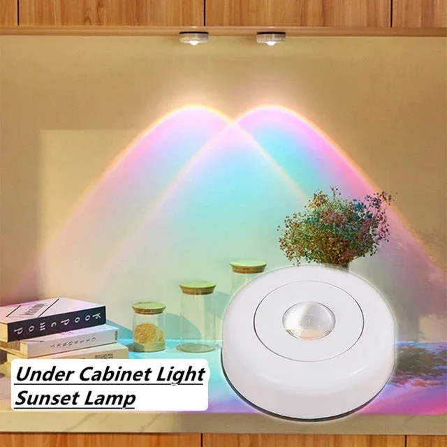 Sphere Lights Bedroom Decor Lights Touch Sunset Lamp - Rainbow light β photo 2
