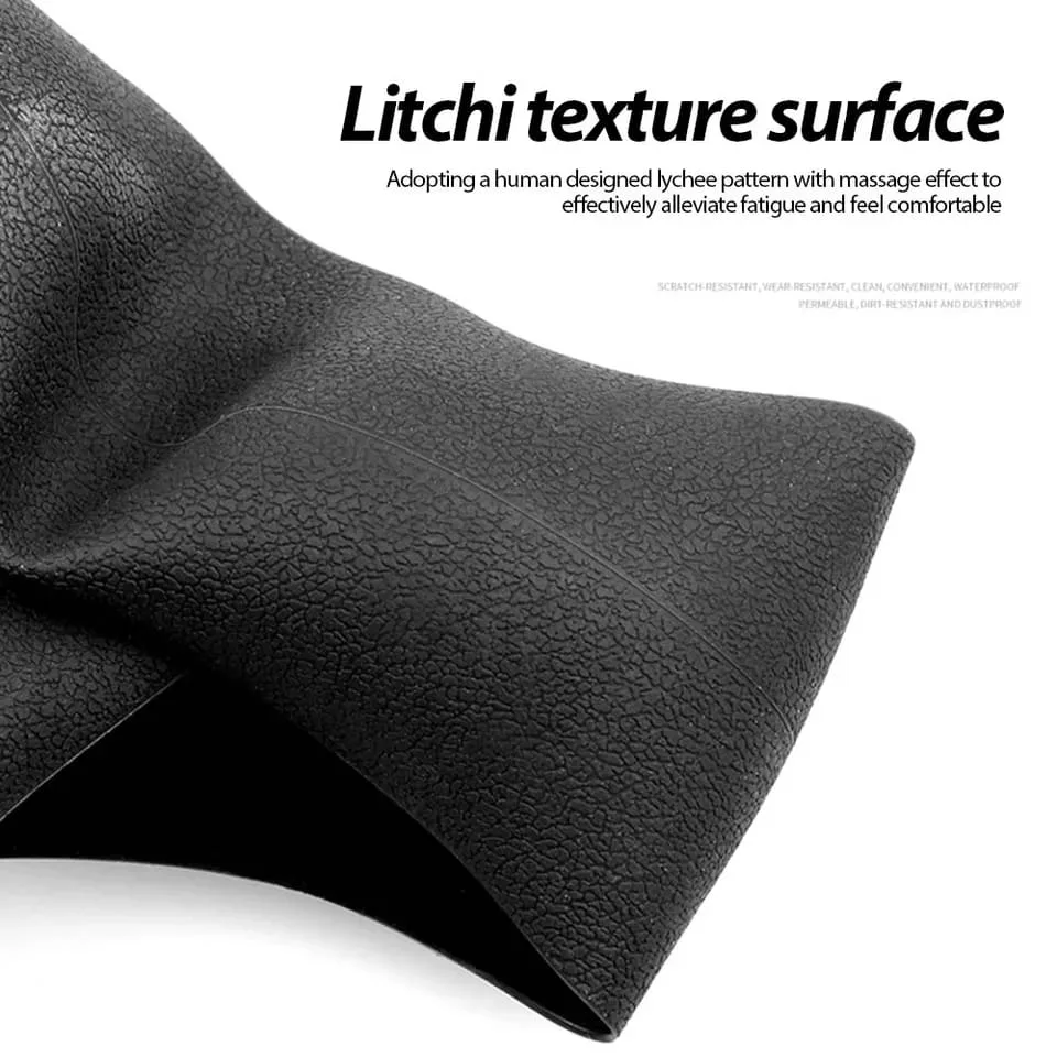 Universal Solid Color Anti-slip Silicone Car Steering Wheel Protective Cover - Dark Green — photo 4