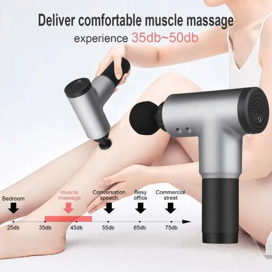 6 Levels Massage Gun - Black β photo 5