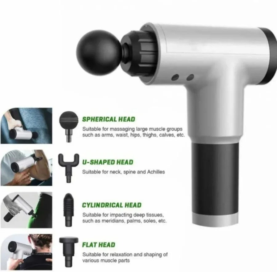 6 Levels Massage Gun - Black β photo 8