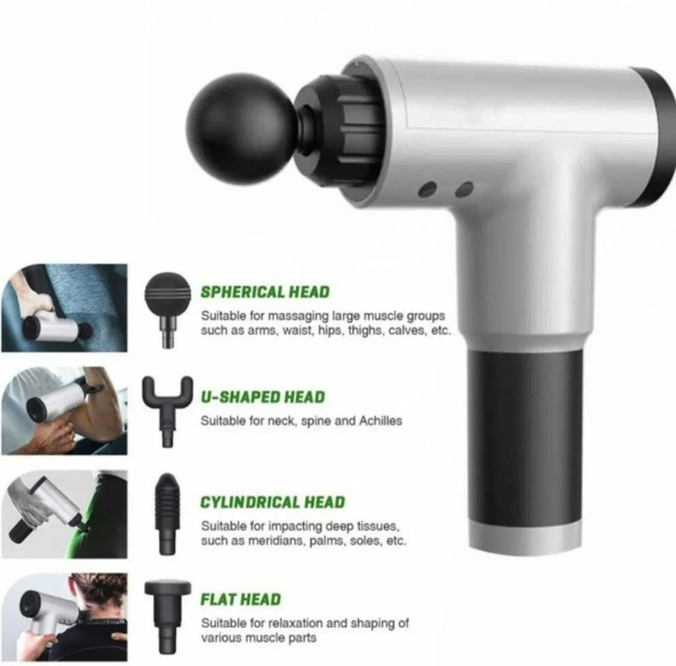 6 Levels Massage Gun - Silver β photo 8