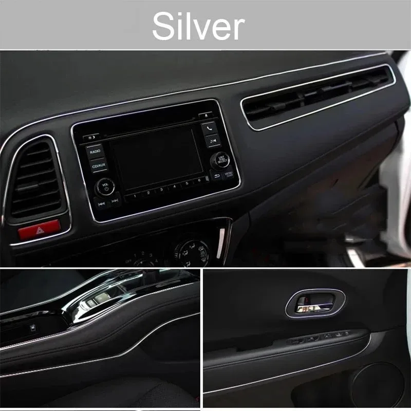 5 Meter Car Interior & Exterior Decoration Trim Strip line Dashboard - Red β photo 7
