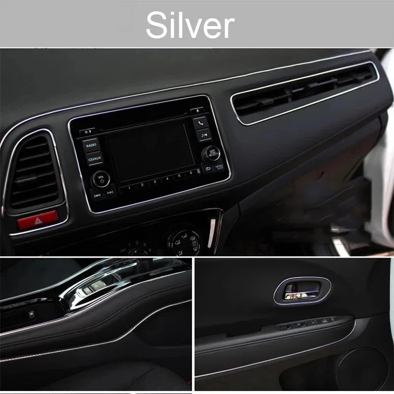 5 Meter Car Interior & Exterior Decoration Trim Strip line Dashboard - Gold — photo 8