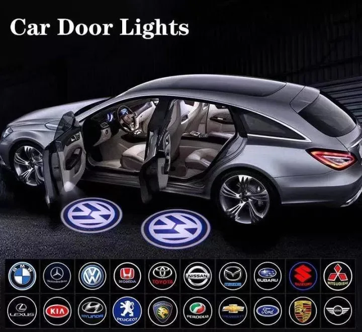 2PCS Car Door Logo Light Projector For All Car With Sensor - Jaguar