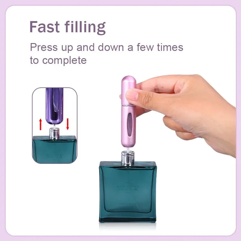 Mini Refillable Pocket Perfume - Silver β photo 3