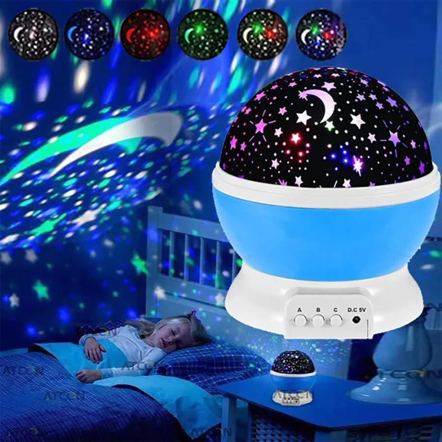 Star Master Dream Rotating Projection Lamp - Blue — photo 2