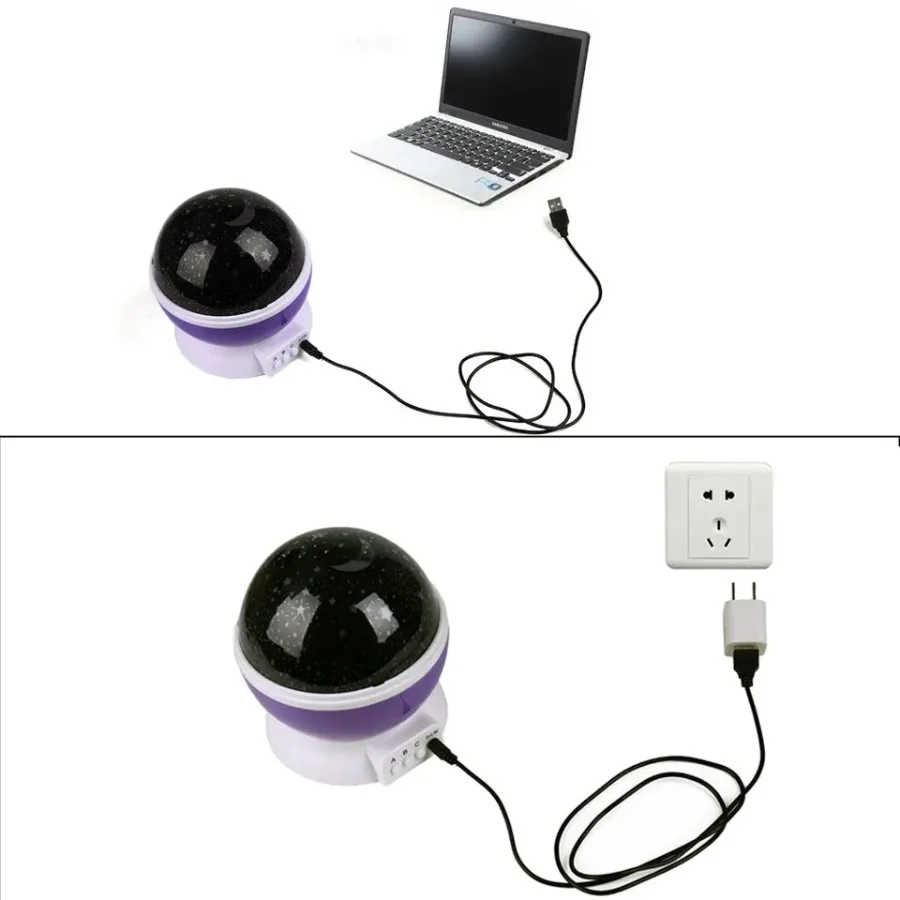 Star Master Dream Rotating Projection Lamp - Blue — photo 5