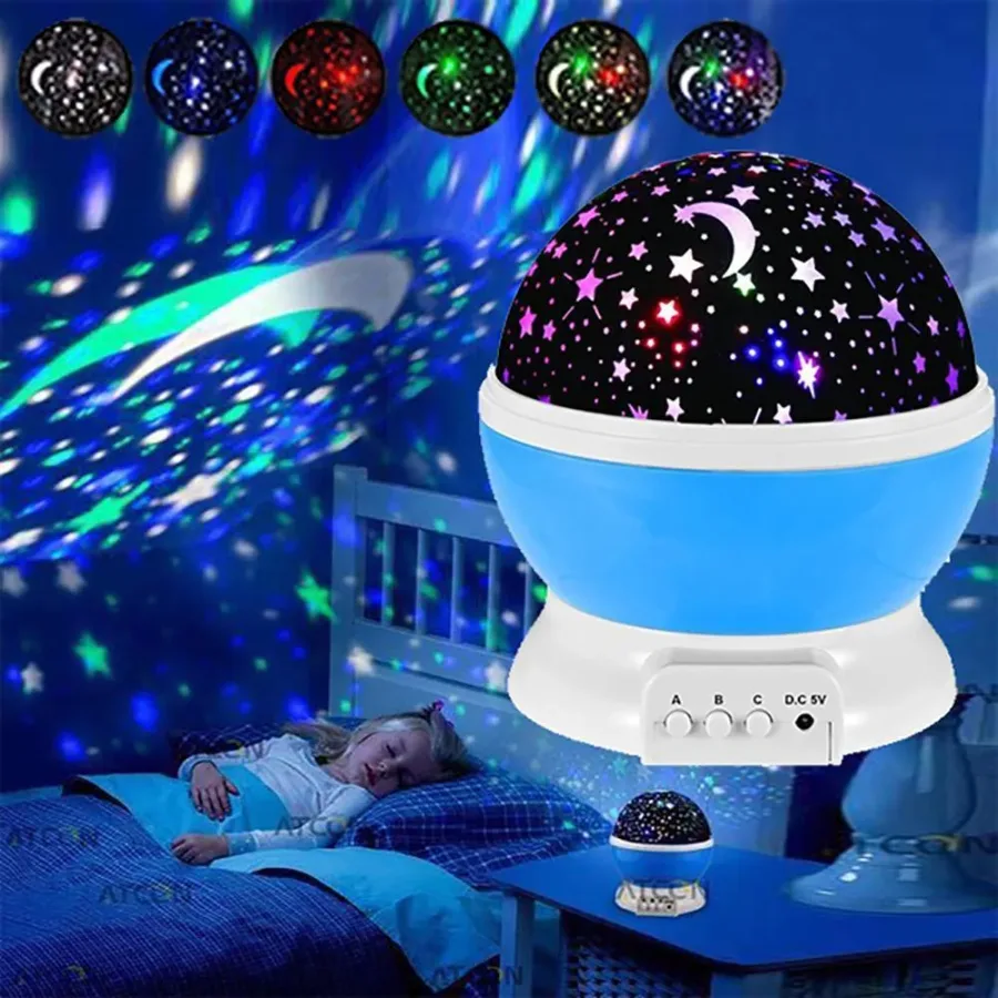 Star Master Dream Rotating Projection Lamp - White β photo 2