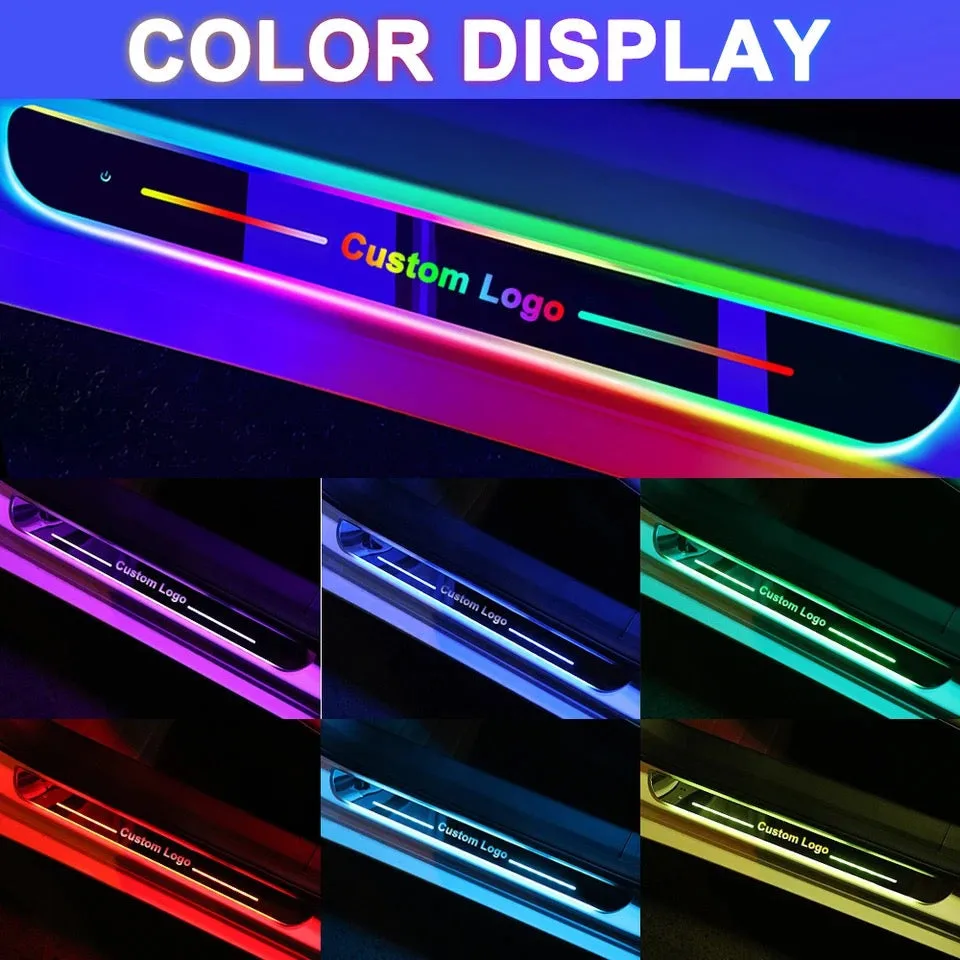 4 Pieces Car Door Logo Led Moving Door Scuff USB - Camaro β photo 3