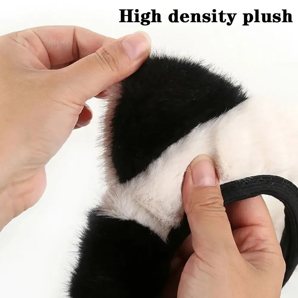 Plush Steering Wheel Cover - Panda — photo 6