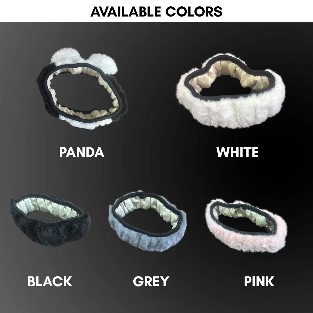 Plush Steering Wheel Cover - Panda — photo 8
