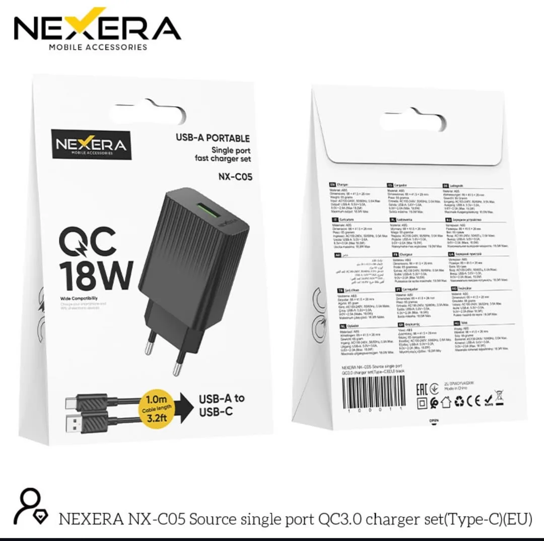 NEXERA 18W Fast Charger Adapter With Cable - USB TO IPHONE - NX-C06 — photo 3