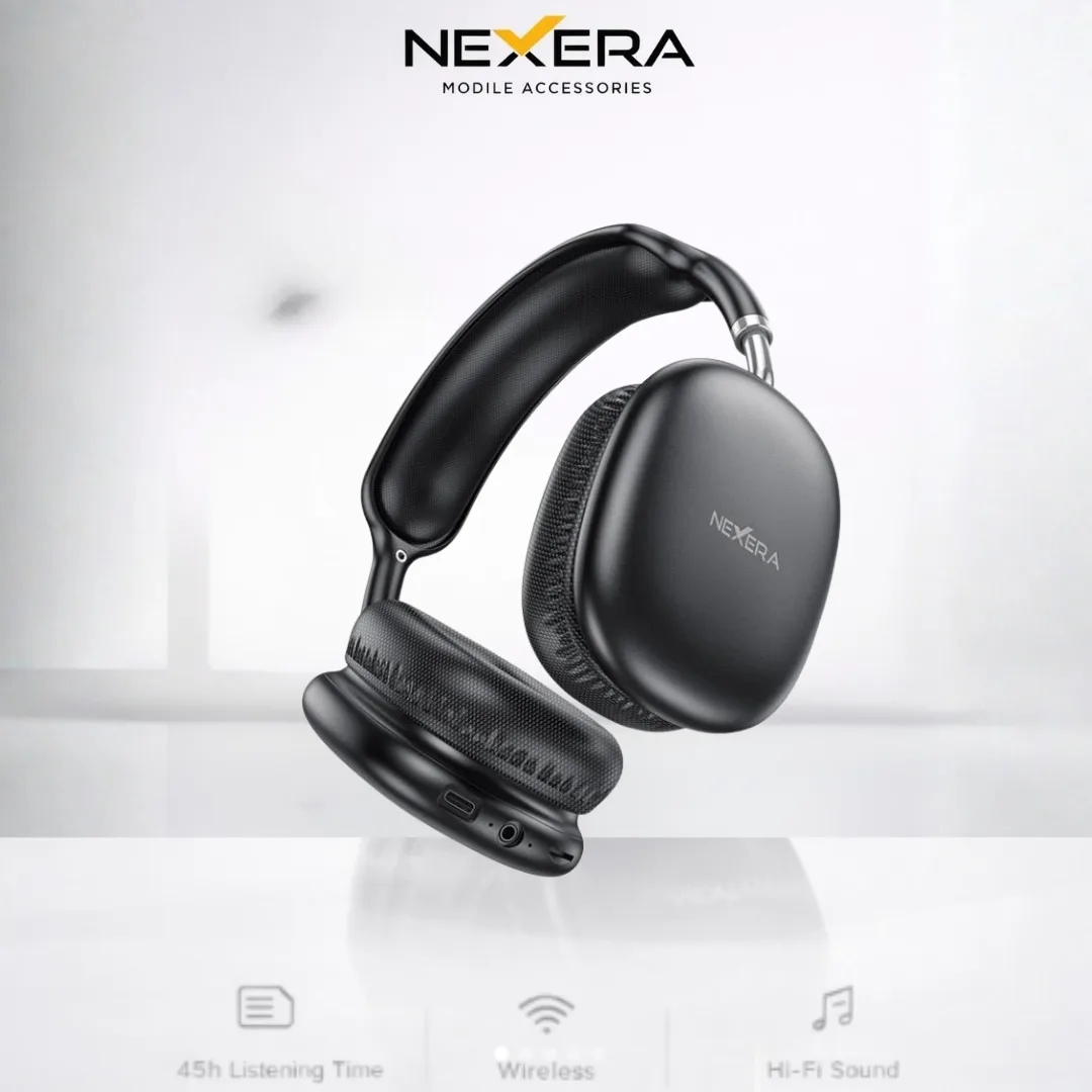 Nexera Wireless Headphone - Top-notch Quality NX-HP03 - Black