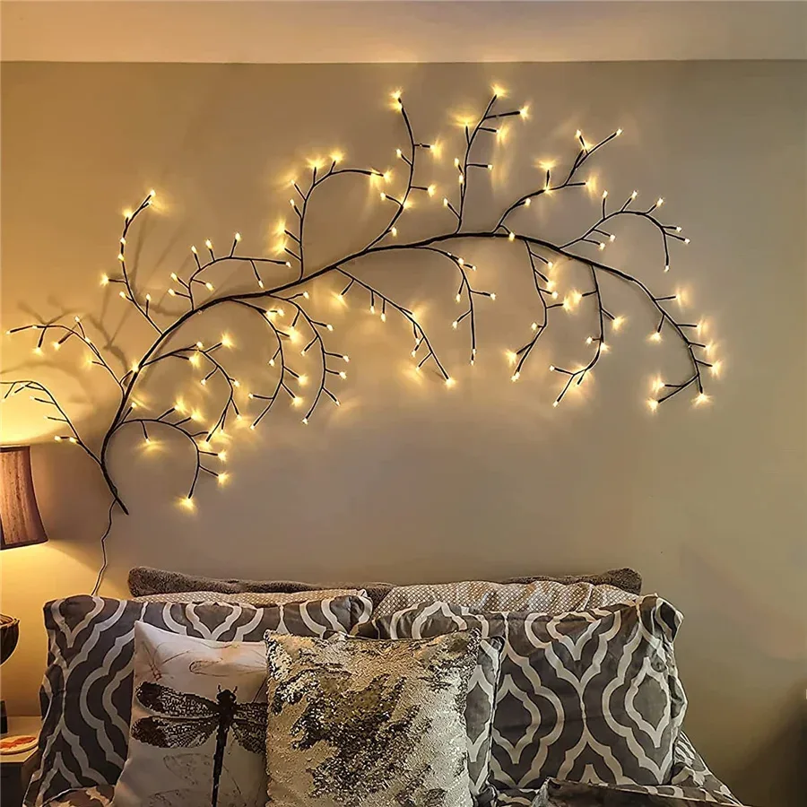 LED Tree Branch Lighted Indoor Home Decor Artificial Plants - Tree Led Warm Light β photo 2