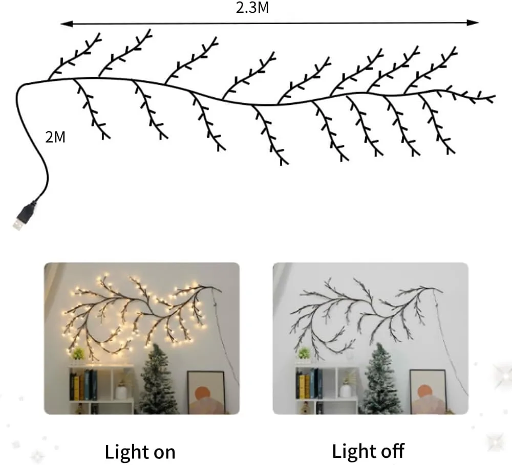 LED Tree Branch Lighted Indoor Home Decor Artificial Plants - Tree Led Warm Light — photo 7