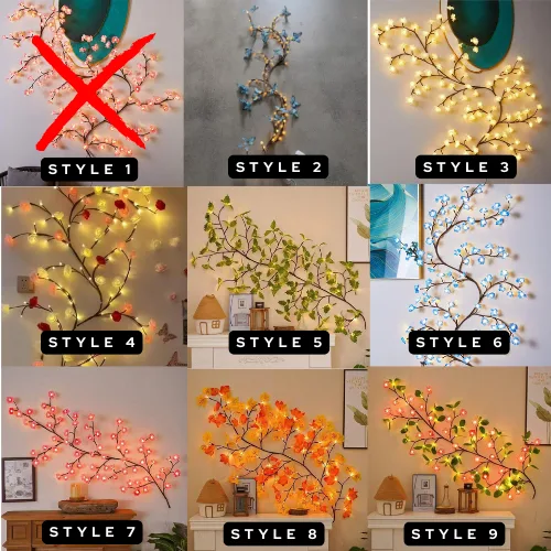 LED Tree Branch Lighted Indoor Home Decor Artificial Plants - Tree Led Warm Light β photo 8