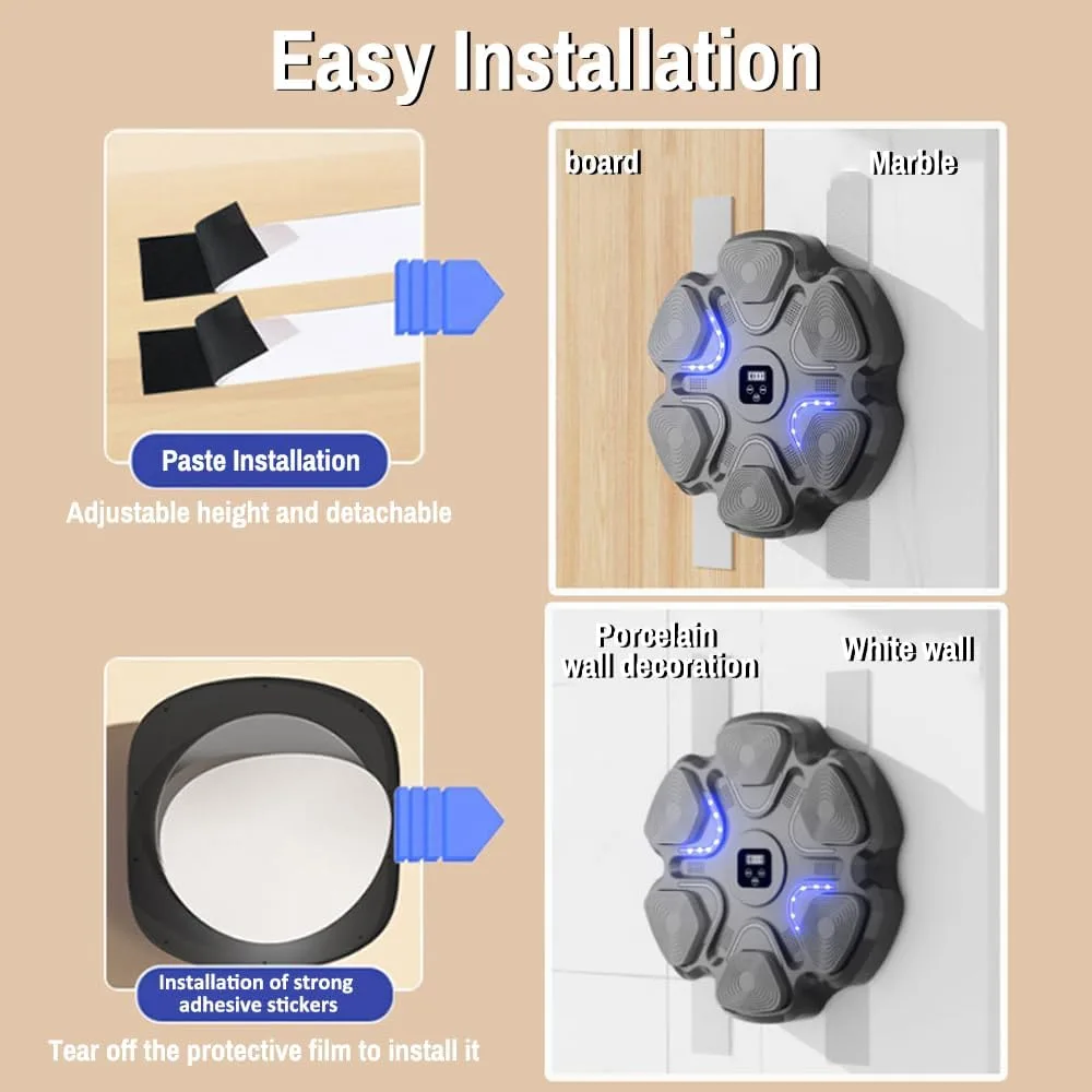 Smart Musical Boxing Machine BT Wall-Mounted Boxing Target - Without Boxing Gloves β photo 5