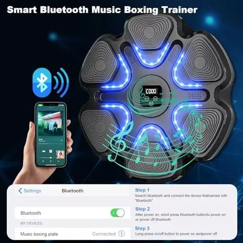 Smart Musical Boxing Machine BT Wall-Mounted Boxing Target - Without Boxing Gloves β photo 8