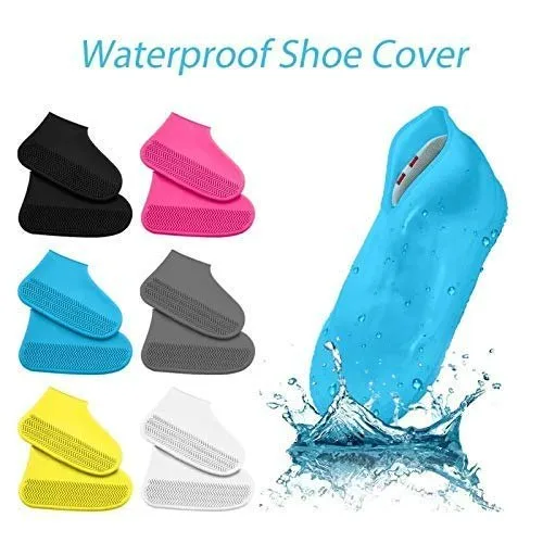 WaterProof Shoe Covers, Reusable Silicone Rain Shoes Cover - Yellow / Small — photo 2