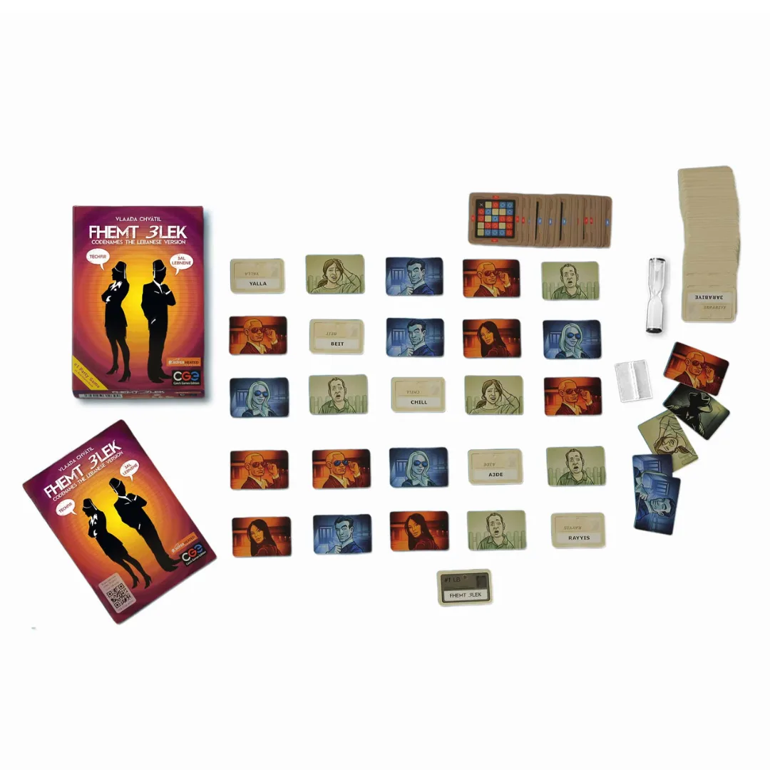 Codenames - Fhemt 3lek (Lebanese codenames) - Party Card Game - Fhemt 3lek (Lebanese codenames) β photo 2