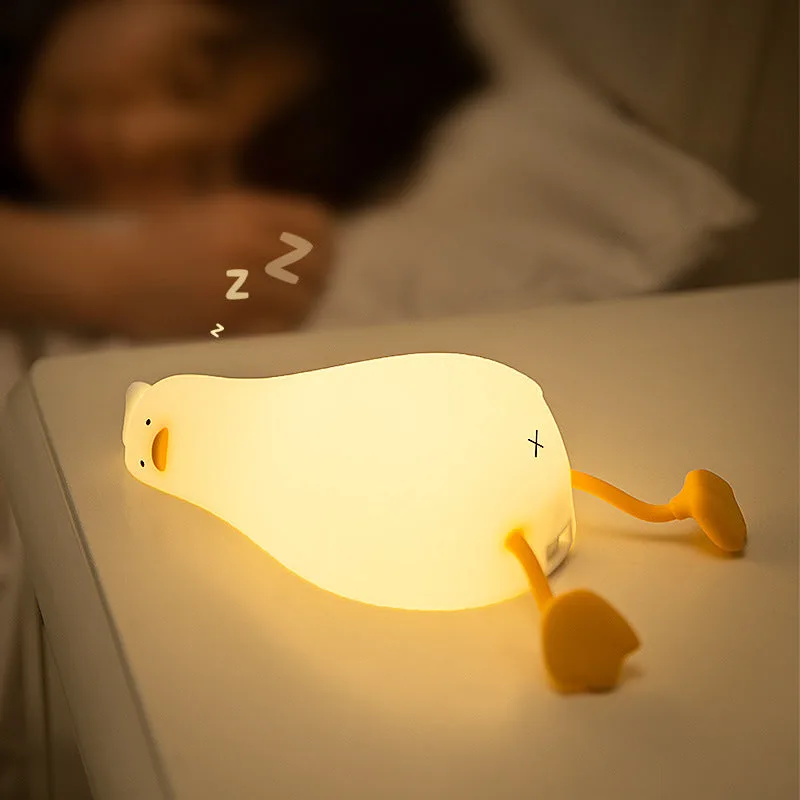 Night Light, Duck Lamp, Silicone Dimmable Nursery Nightlight, Rechargeable LED Bedside Lamp - Duck-1 β photo 7